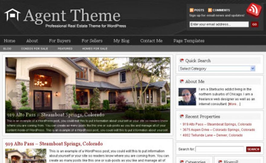 Agent 3.0 StudioPress WordPress Theme