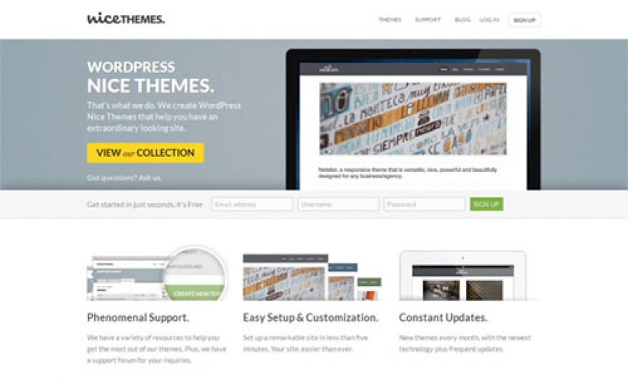 Nice Themes a New Premium WordPress Theme Shop