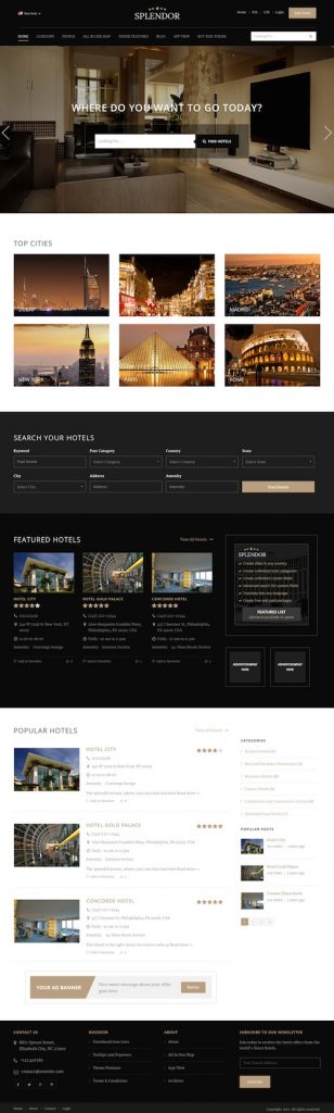 30+ Best Hotel WordPress Themes 2019