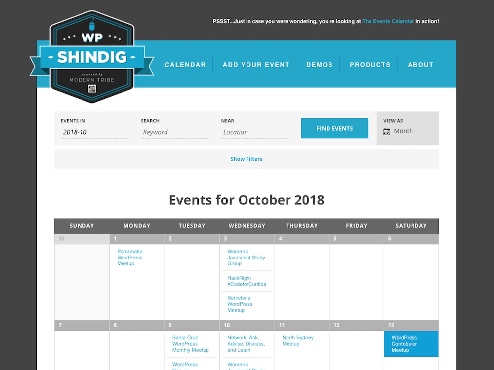 events calendarpro