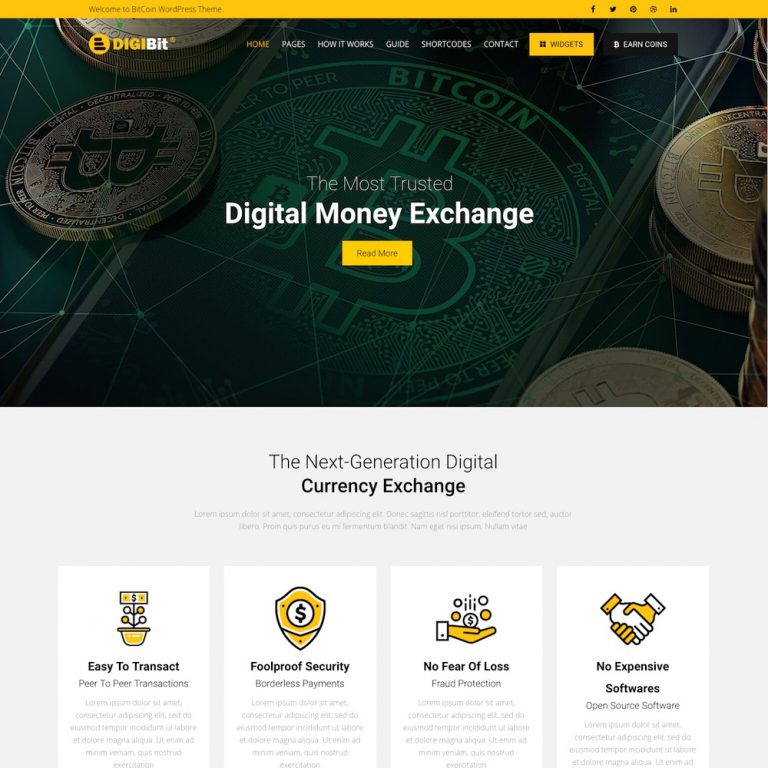 20 Best Cryptocurrency WordPress Themes for Bitcoin & ICO Websites